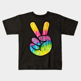 Psychedelic Peace Sign Kids T-Shirt